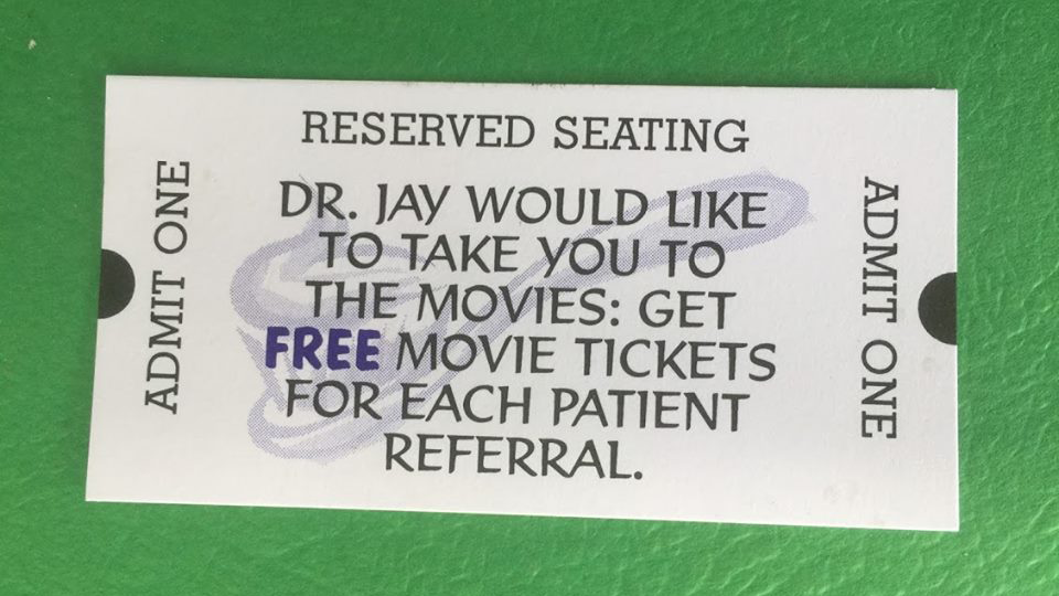 Refer a friend to our Aiea Family Dentistry and get Free Movie Tickets!