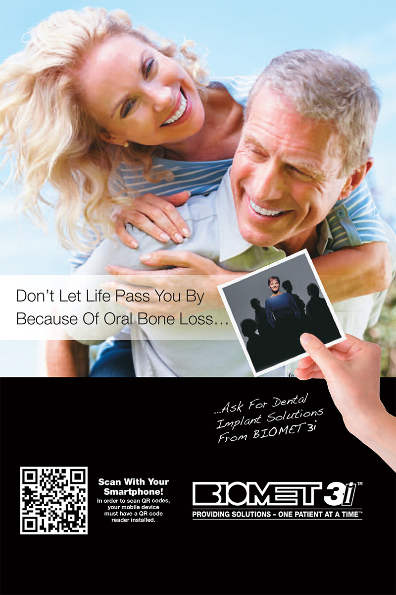 Biomet3i Oral Bone Loss Treatment brochure cover